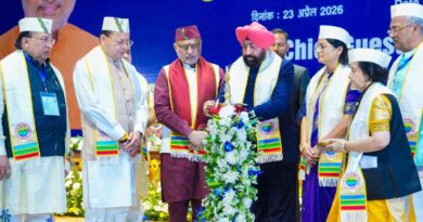 उपराष्ट्रपति सी. पी. राधाकृष्णन ने एम्स ऋषिकेश के छठे दीक्षांत समारोह को किया संबोधित,स्वास्थ्य सेवा को बताया सार्वजनिक दायित्व