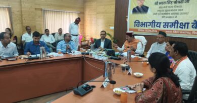 कैबिनेट मंत्री भरत सिंह चौधरी ने ली विभिन्न विभागों की समीक्षा बैठक, विकास योजनाओं की प्रगति का लिया विस्तृत जायजा 