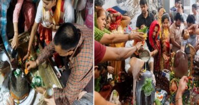 सावन के पहले सोमवार पर शिव मंदिरों में उमड़ा आस्था का सैलाब, हर-हर महादेव’ के जयघोष से गूंजे शिवालय