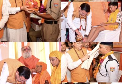 मुख्यमंत्री धामी ने स्वास्थ्य सेवा शिविर का किया शुभारंभ, श्रद्धालुओं को अपने हाथों से परोसा भोजन, पुलिसकर्मियों को सराहनीय सेवाओं के लिए किया सम्मानित