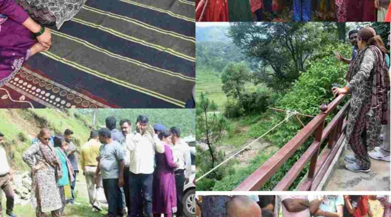 कैबिनेट मंत्री रेखा आर्या पहुंची वड्यूडा गांव, भूस्खलन से प्रभावित क्षेत्रों का स्थलीय निरीक्षण, प्रभावित परिवारों को वितरित की राहत सामग्री